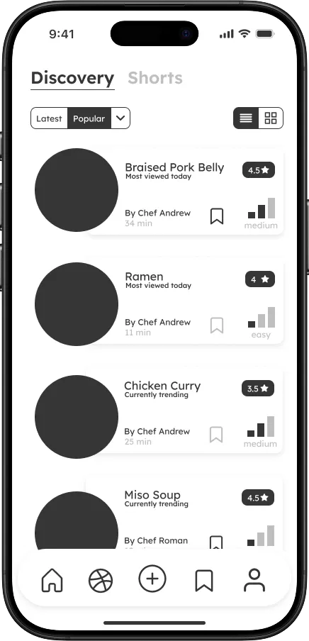 Wireframe screen