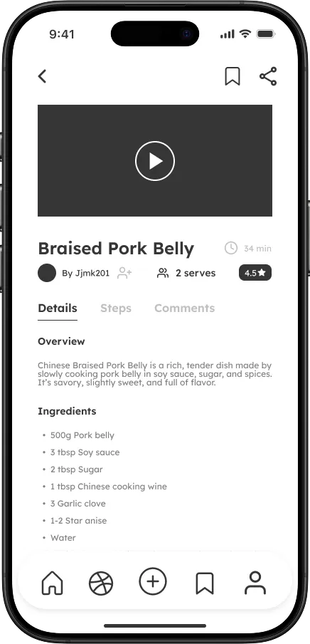 Wireframe screen