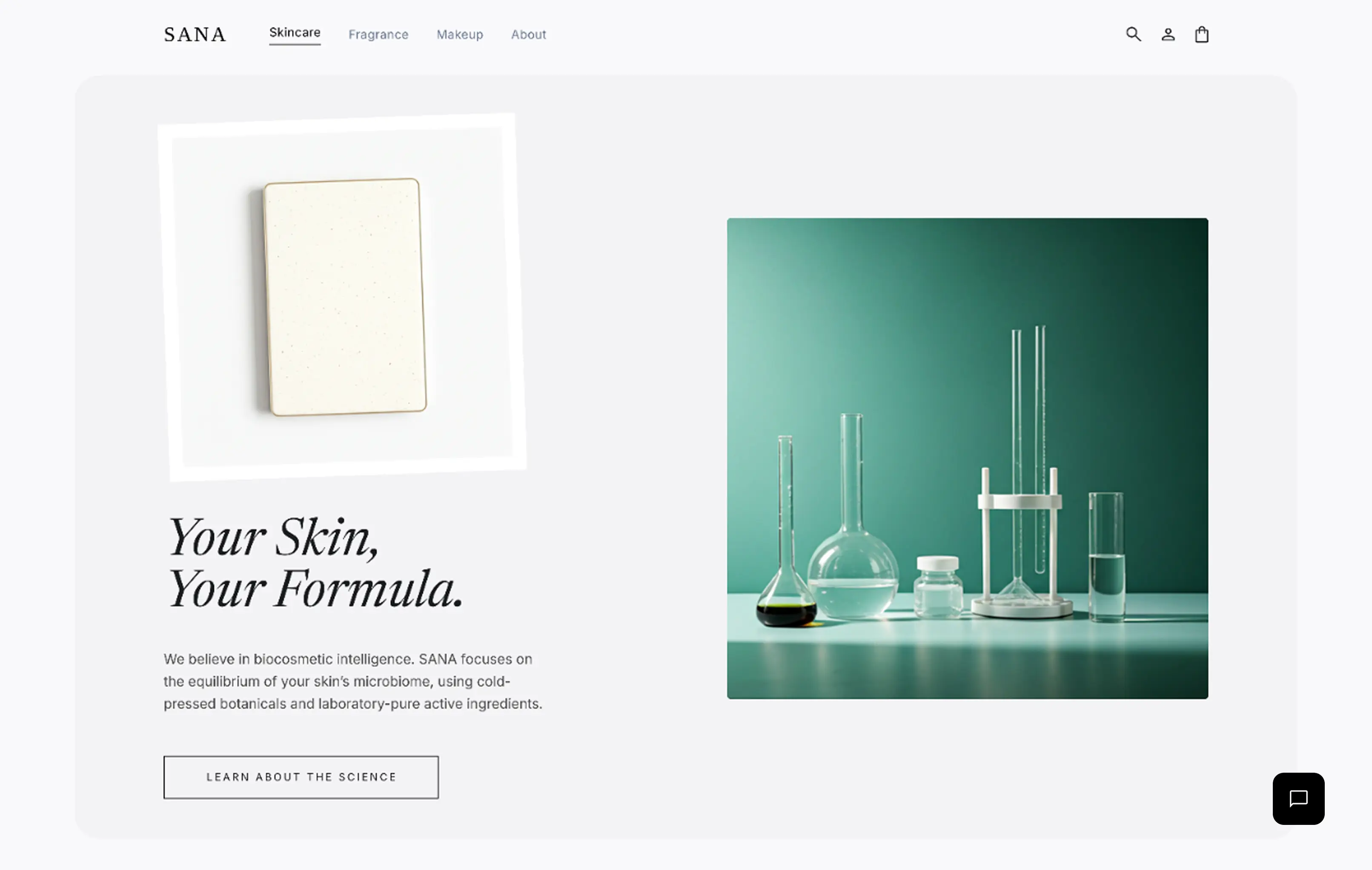 Homepage - personalized entry point