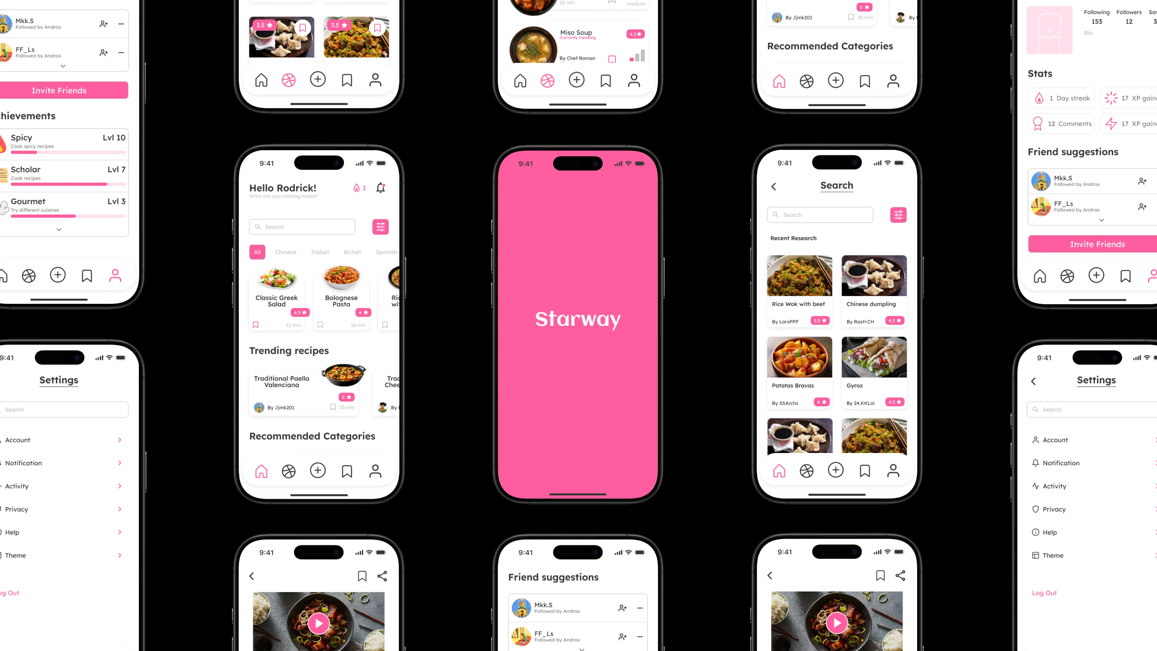Starway app interface